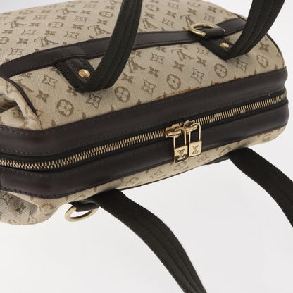 Louis Vuitton Josephine Handbag Mini Lin, KHAKI, CANVAS, Handbag
