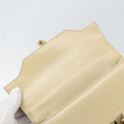 Gucci Vintage Lady Lock Top Handle Bag Leather, BEIGE, LEATHER, Handbag