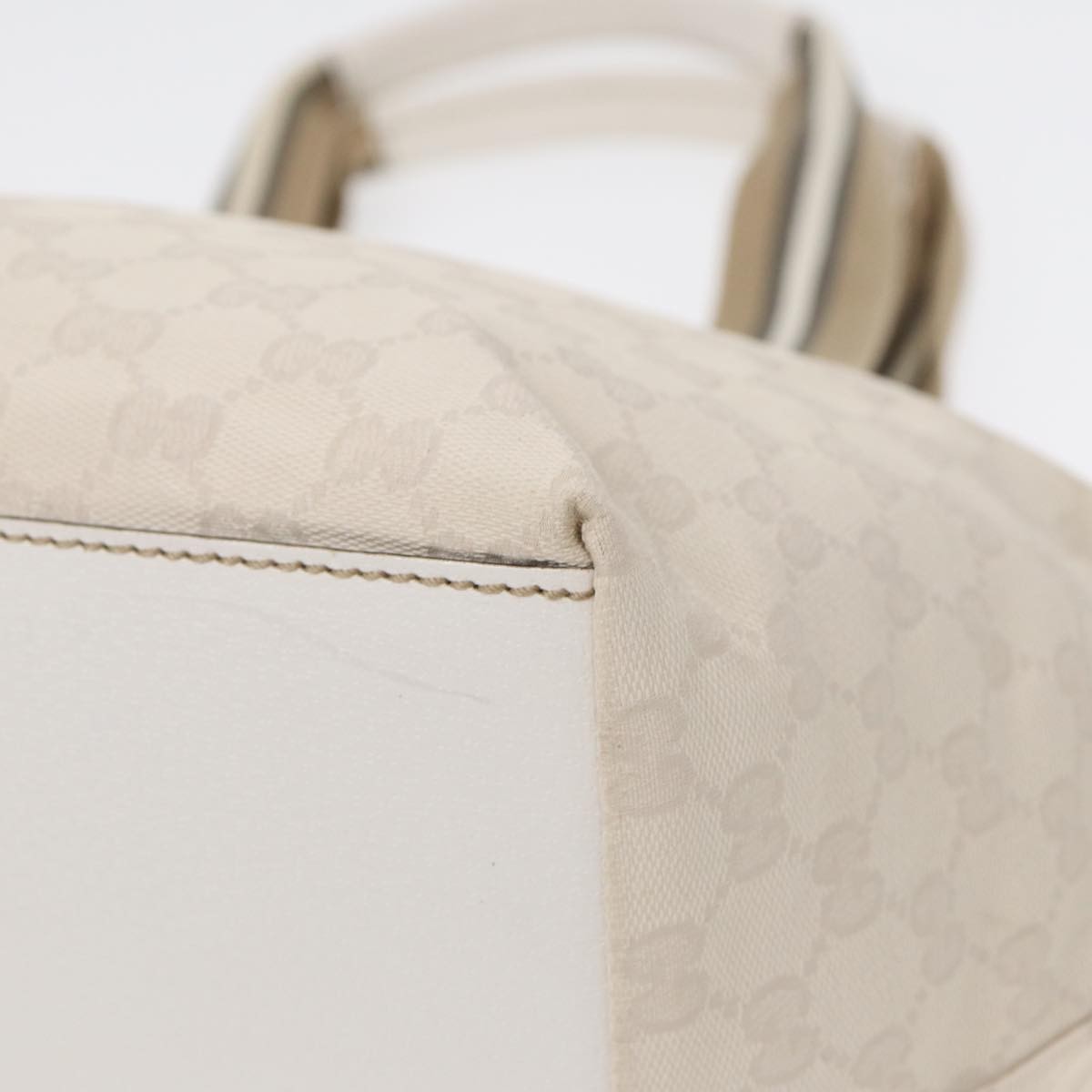 Gucci Web Zip Tote GG Canvas, BEIGE, CANVAS, Tote bag