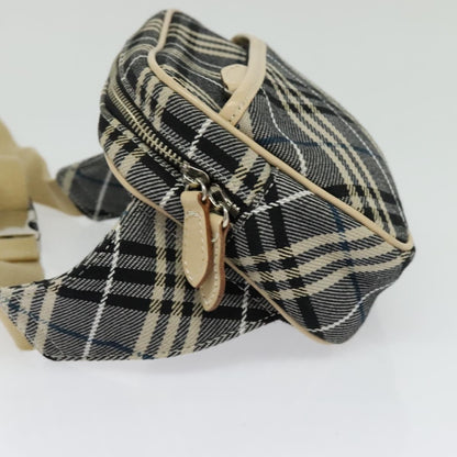 Burberry Waist Bag Vintage Check Canvas, BLUE, CANVAS, Shoulder bag