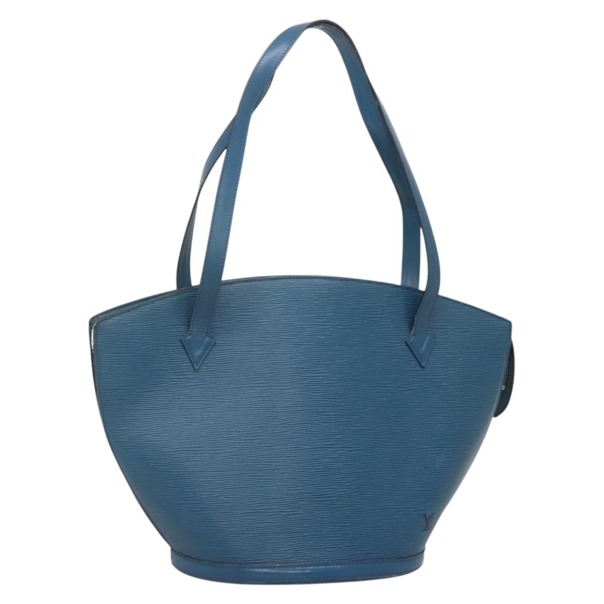 Louis Vuitton Saint Jacques Handbag Epi Leather, BLUE, LEATHER, Handbag