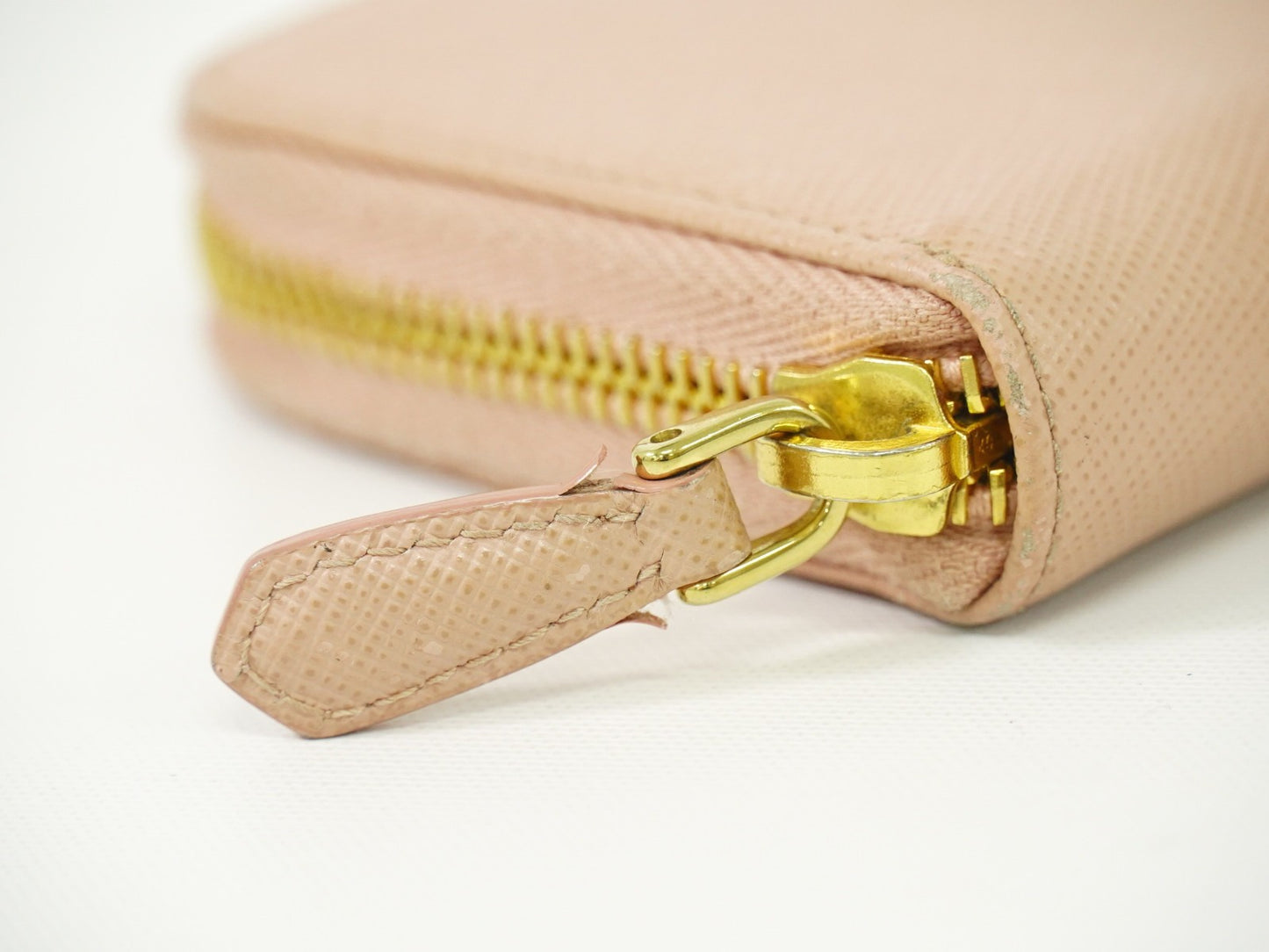 Prada Saffiano Coin Purse Leather, PINK, LEATHER, Wallets