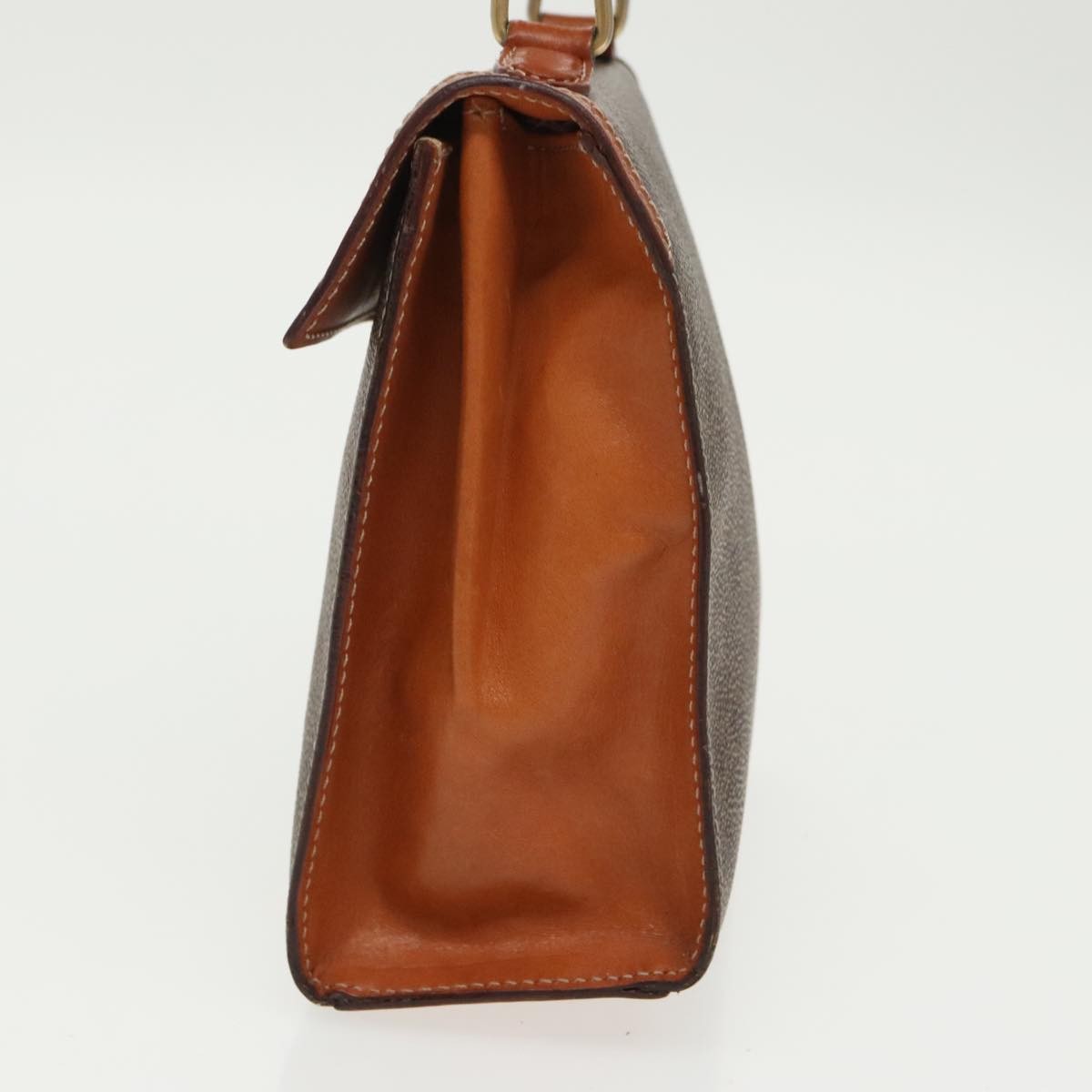 Celine Vintage Macadam Handbag Macadam, BROWN, CANVAS, Handbag