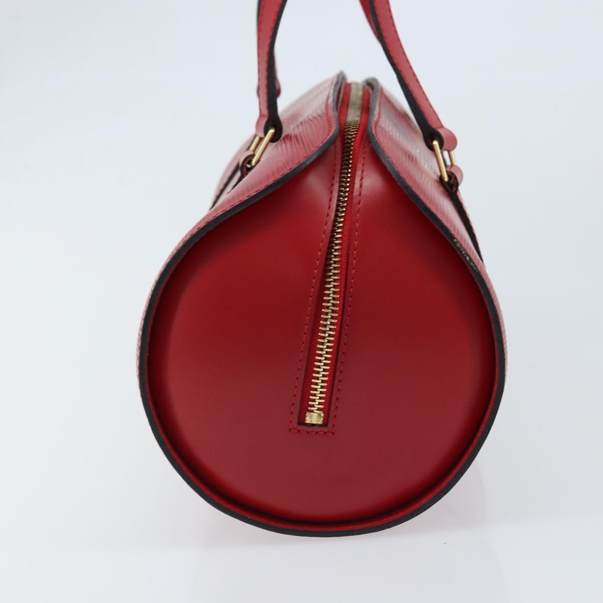 Louis Vuitton Soufflot Handbag Epi Leather, Red, Leather, Handbag