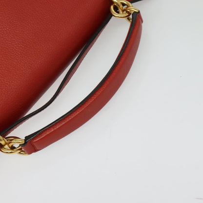 Salvatore Ferragamo Margot Satchel Leather, RED, LEATHER, Handbag