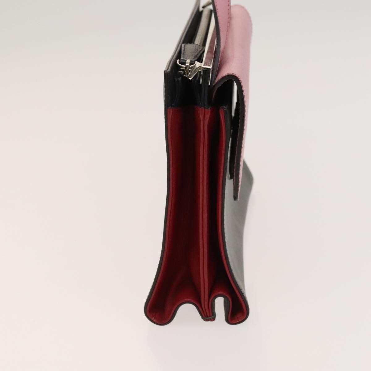 Fendi Demi Jour Satchel Leather, GRAY, LEATHER, Handbag