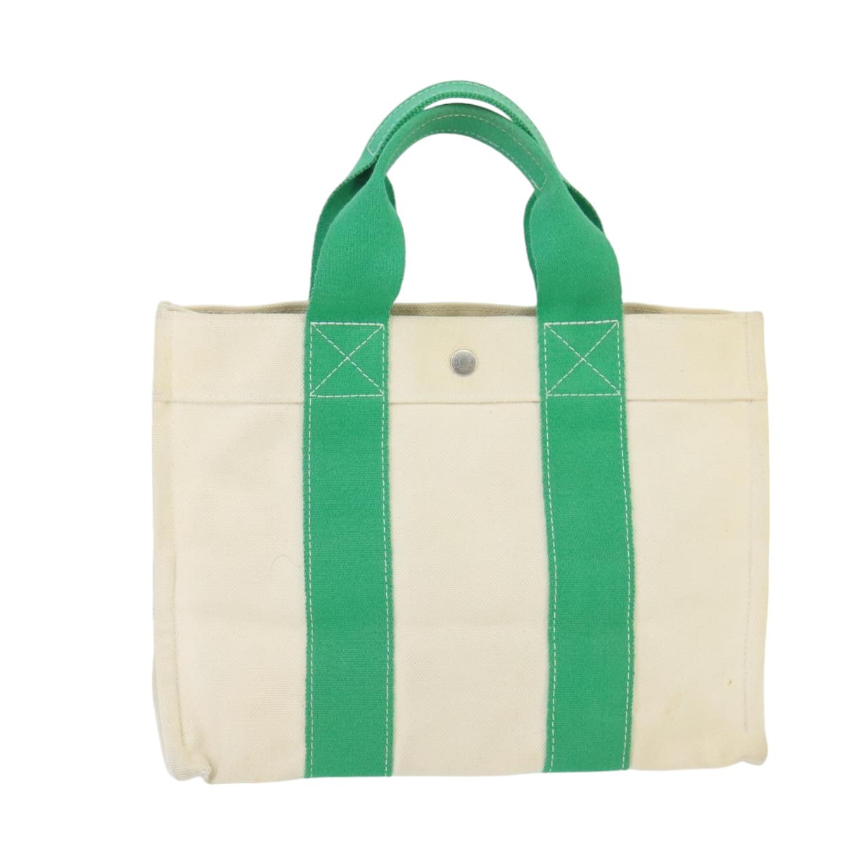 Hermes Bora Bora Tote Toile, GREEN, CANVAS, Tote bag