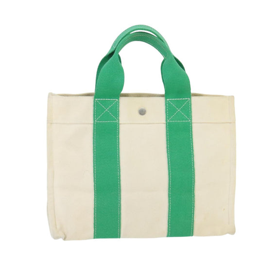 Hermes Bora Bora Tote Toile, GREEN, CANVAS, Tote bag
