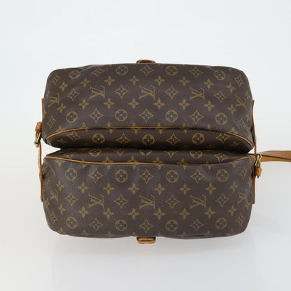 Louis Vuitton Saumur Handbag Monogram Canvas, BROWN, CANVAS, Shoulder bag