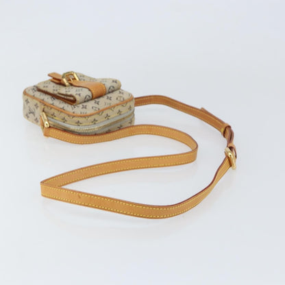 Louis Vuitton Juliette Crossbody Bag Mini Lin, BLUE, CANVAS, Shoulder bag
