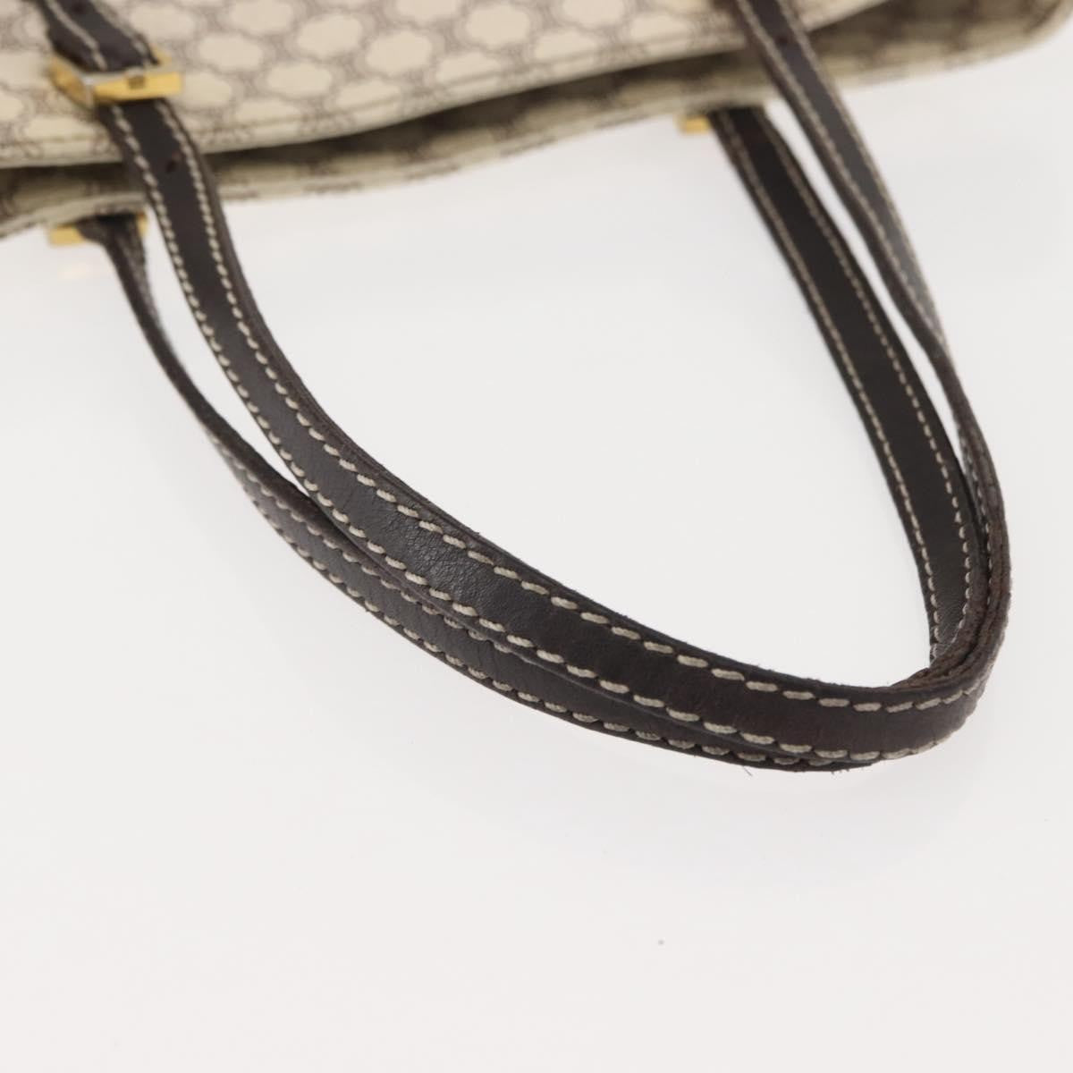 Celine Vintage Macadam Tote bag Canvas, WHITE, CANVAS, Tote bag