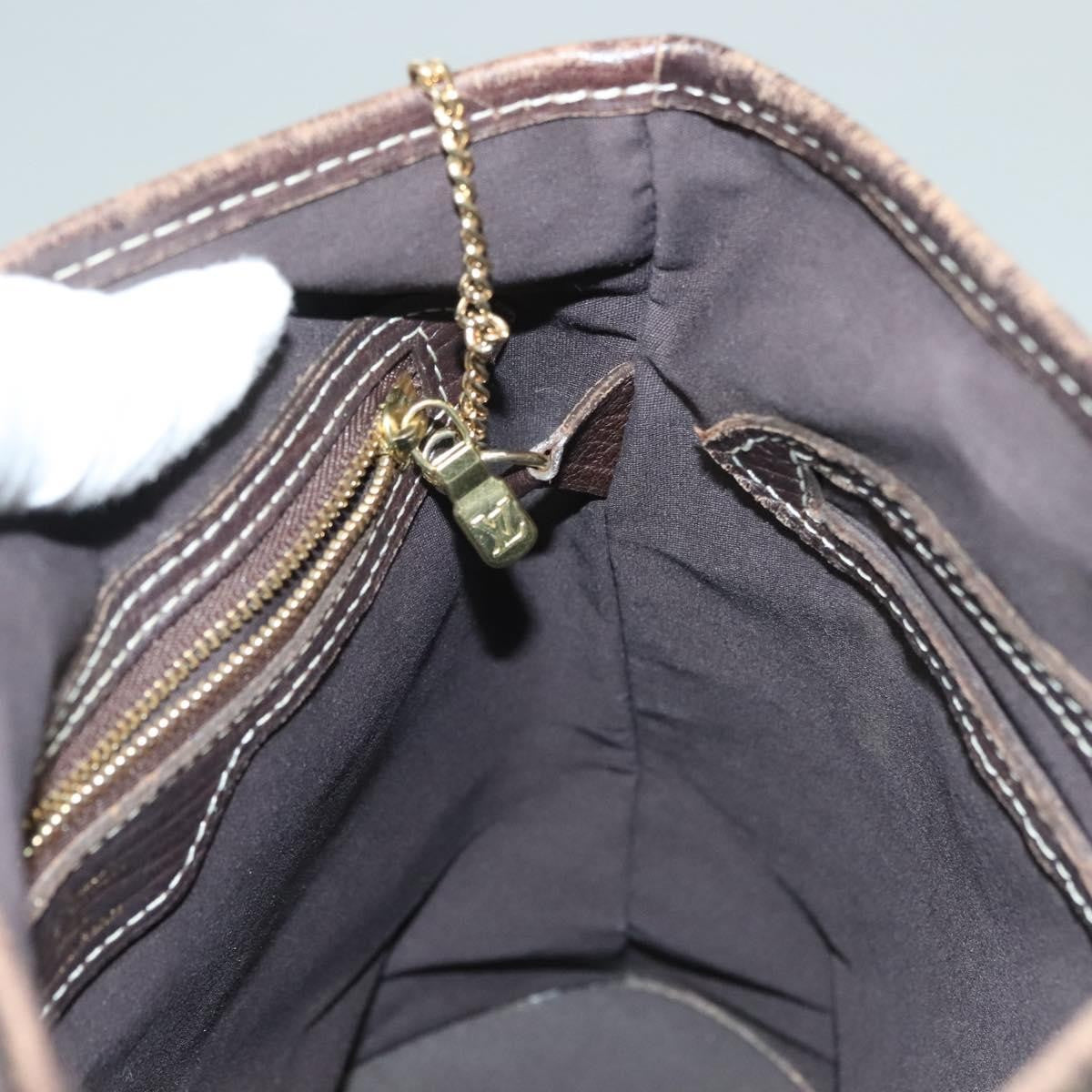 Louis Vuitton Bucket Bag Canvas, BROWN, CANVAS, Handbag