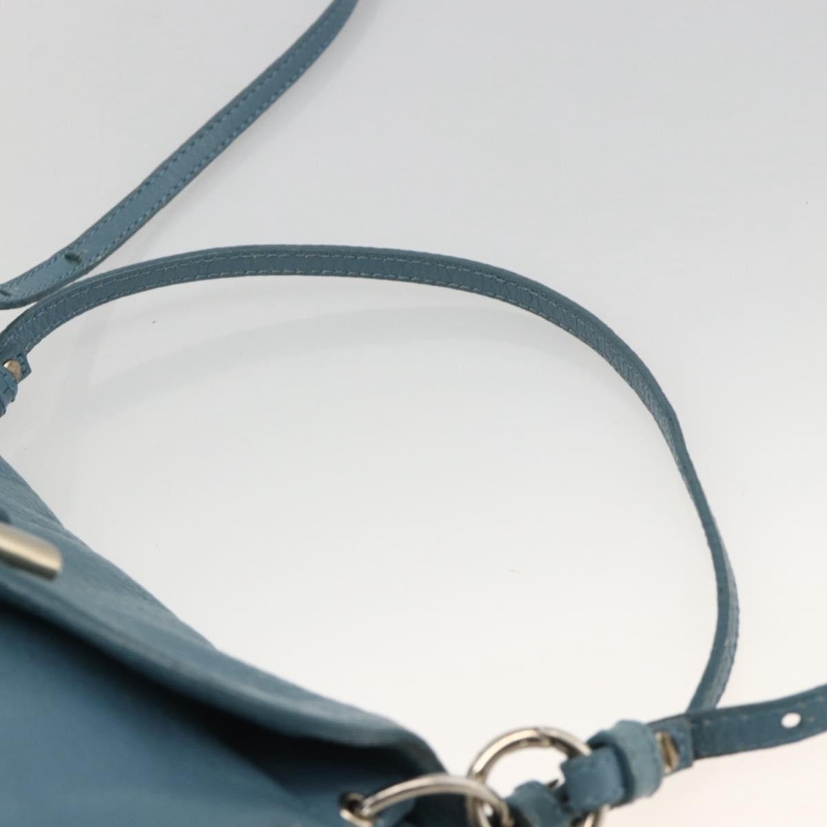 Chloe Lily Handbag Leather, Blue, Leather, Handbag