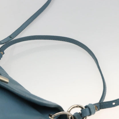 Chloe Lily Handbag Leather, Blue, Leather, Handbag
