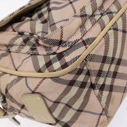 Burberry Nova Check Blue Label Nylon, PINK, NYLON, Shoulder bag