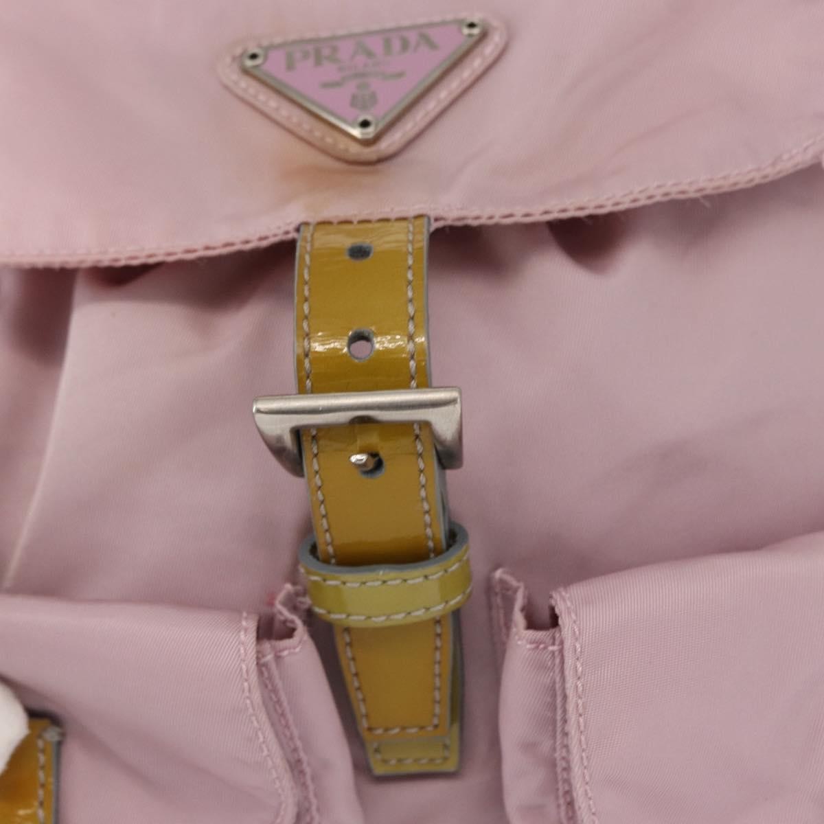 Prada Double Front Pocket Backpack Tessuto, PINK, NYLON, Backpack