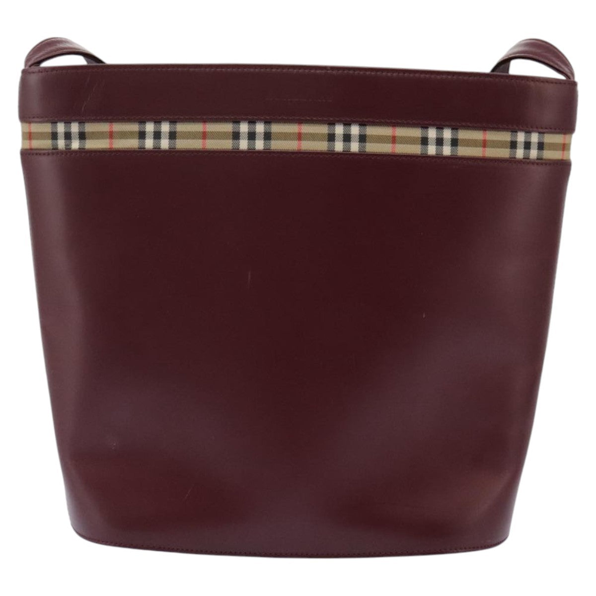 Burberry Shoulder Bag Leather, BURGUNDY, LEATHER, Shoulder bag