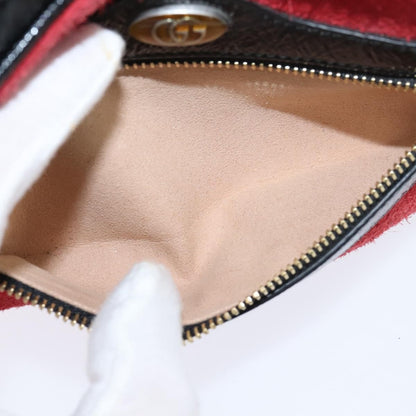 Gucci Ophidia Shoulder Bag Suede, RED, SUEDE, Shoulder bag