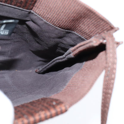 Hermes Herline Crossbody Canvas, BROWN, CANVAS, Clutche & pouche