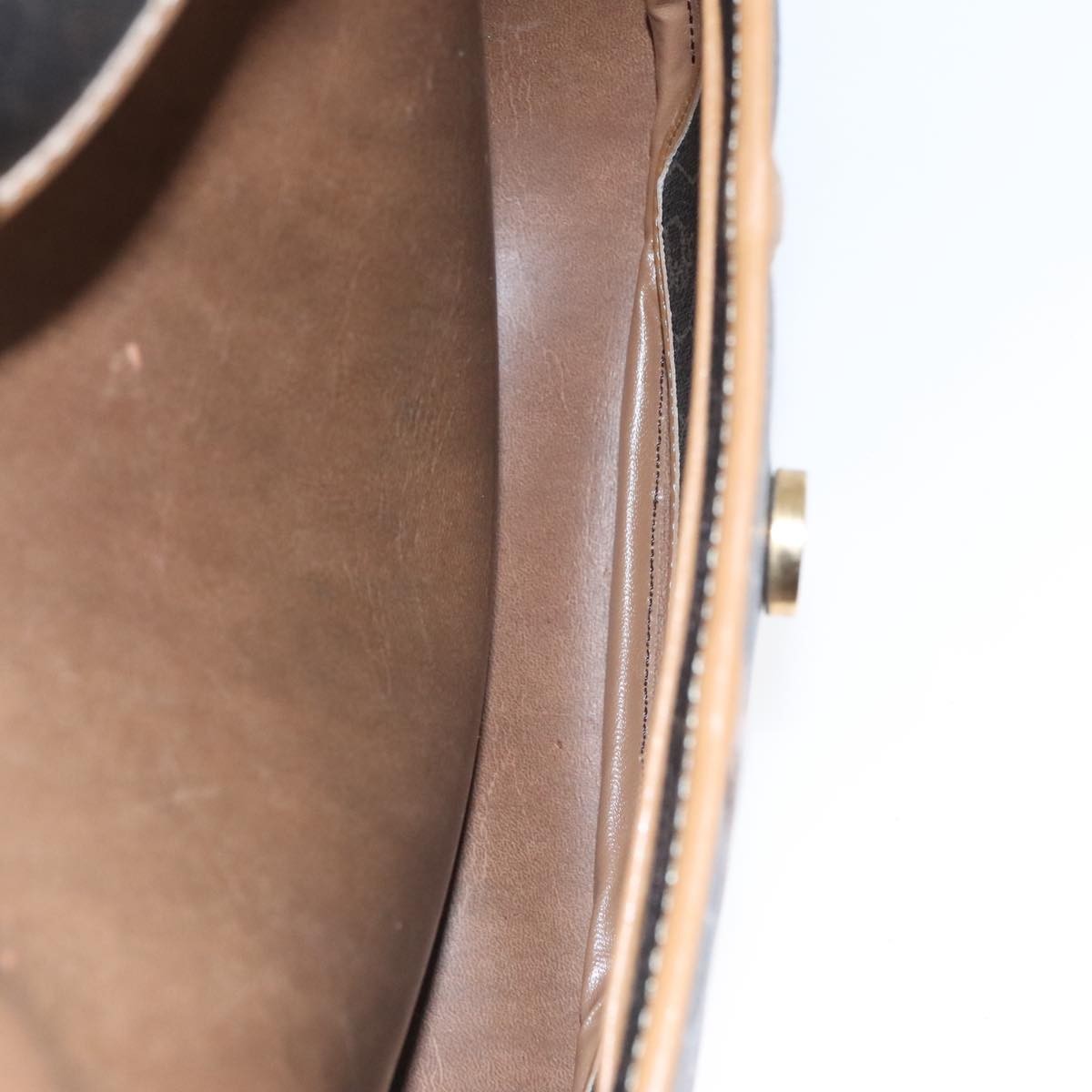 Christian Dior Vintage Honeycomb Flap Crossbody Bag Coated Canvas, BLACK, CANVAS, Crossbody bag