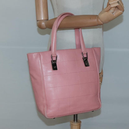 Chanel Chocolate Bar Coco Mark handbag Caviar skin, PINK, LEATHER, Handbag