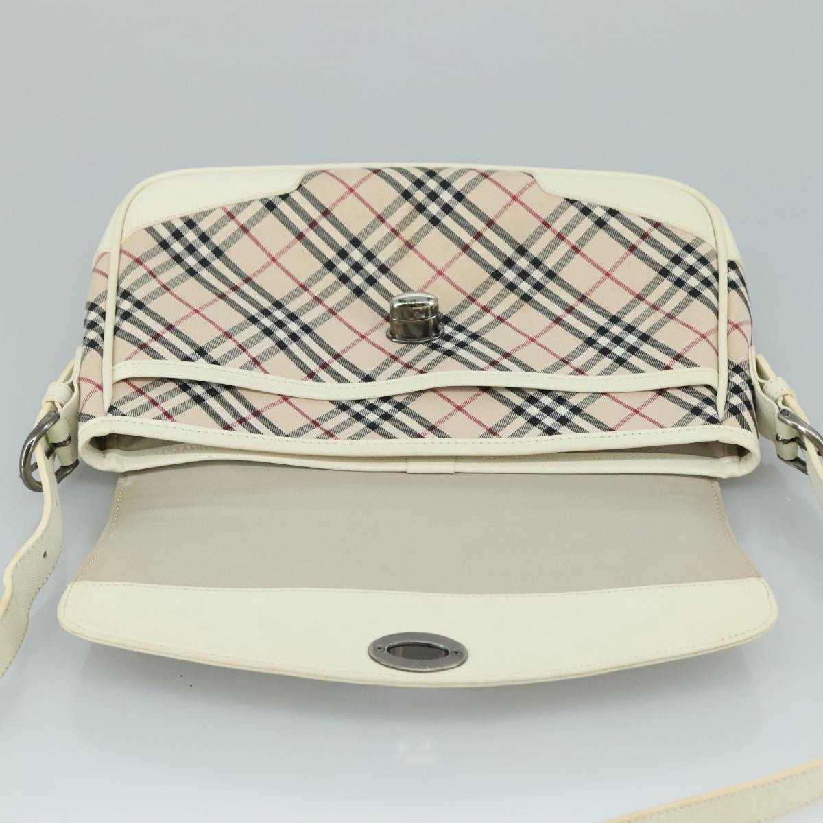 Burberry Shoulder Bag Nova Check Canvas, BEIGE, CANVAS, Shoulder bag