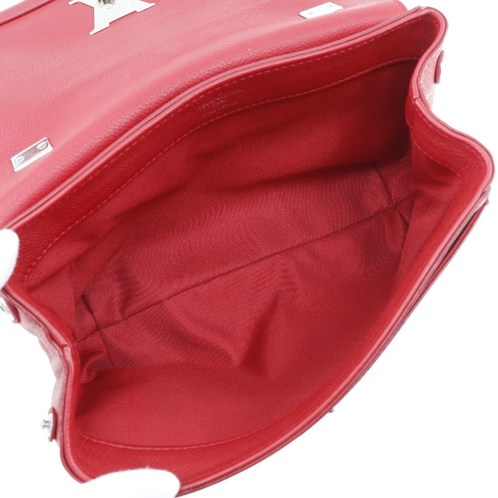Louis Vuitton Lockme II Handbag Leather, RED, LEATHER, Shoulder bag