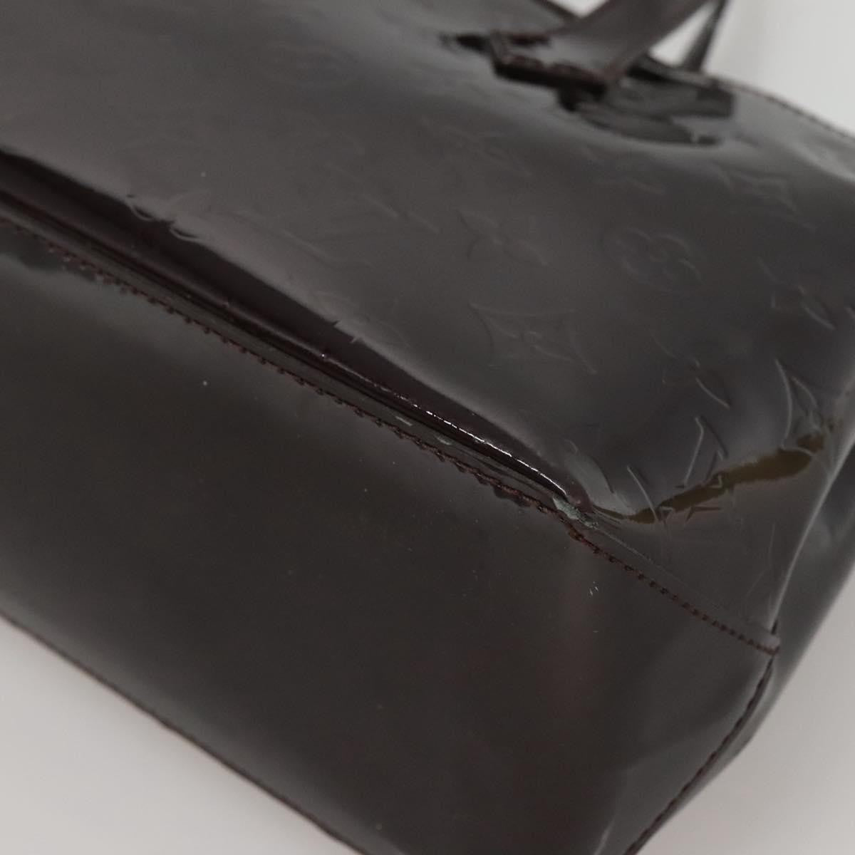 Louis Vuitton Wilshire Handbag Monogram Vernis, PURPLE, PATENT_LEATHER, Handbag