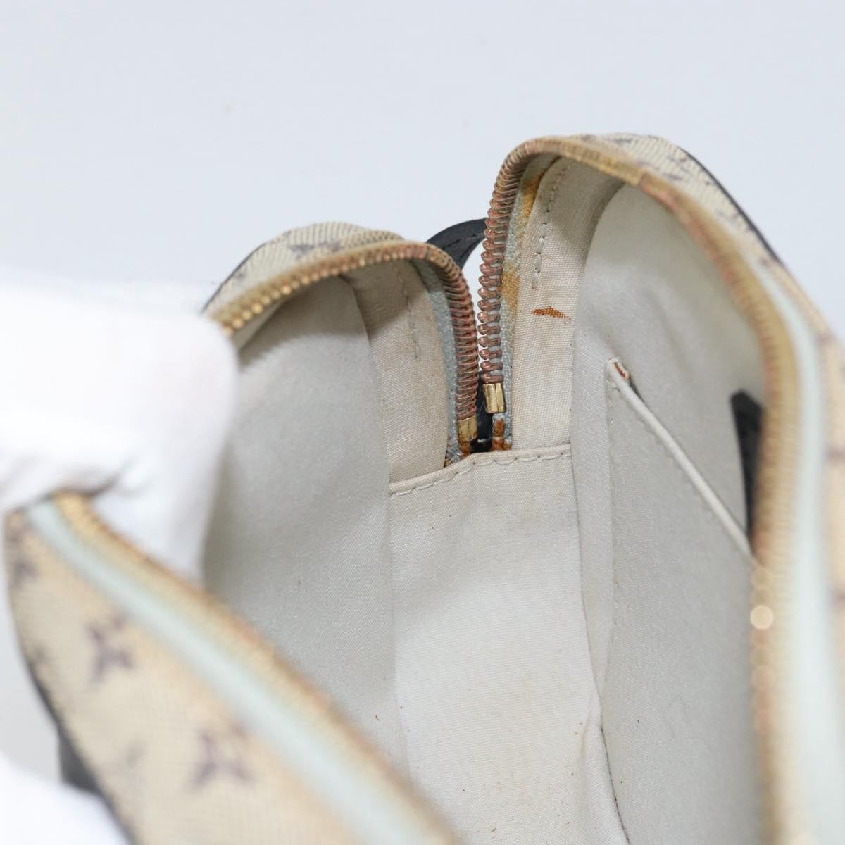 Louis Vuitton Juliette Crossbody Bag Mini Lin, BLUE, CANVAS, Shoulder bag