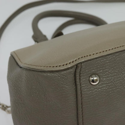 Miu Miu Madras Bowler Bag Leather, GRAY, LEATHER, Handbag