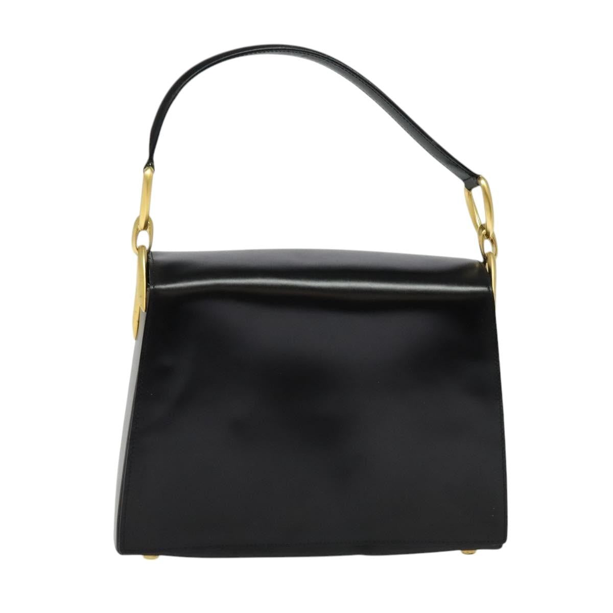 Celine Shoulder Bag Leather, BLACK, LEATHER, Shoulder bag