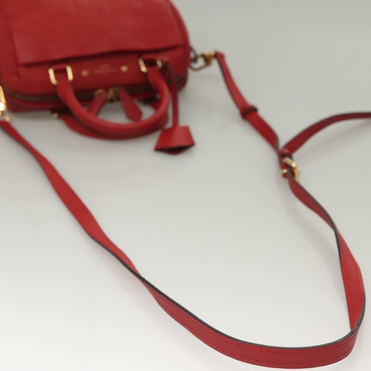 Louis Vuitton Speedy Bandouliere NM Bag Monogram Empreinte Leather, RED, LEATHER, Handbag