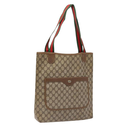 Gucci Ophidia Front Pocket Shopper Tote GG Coated Canvas, Beige, Canvas, Tote Bag