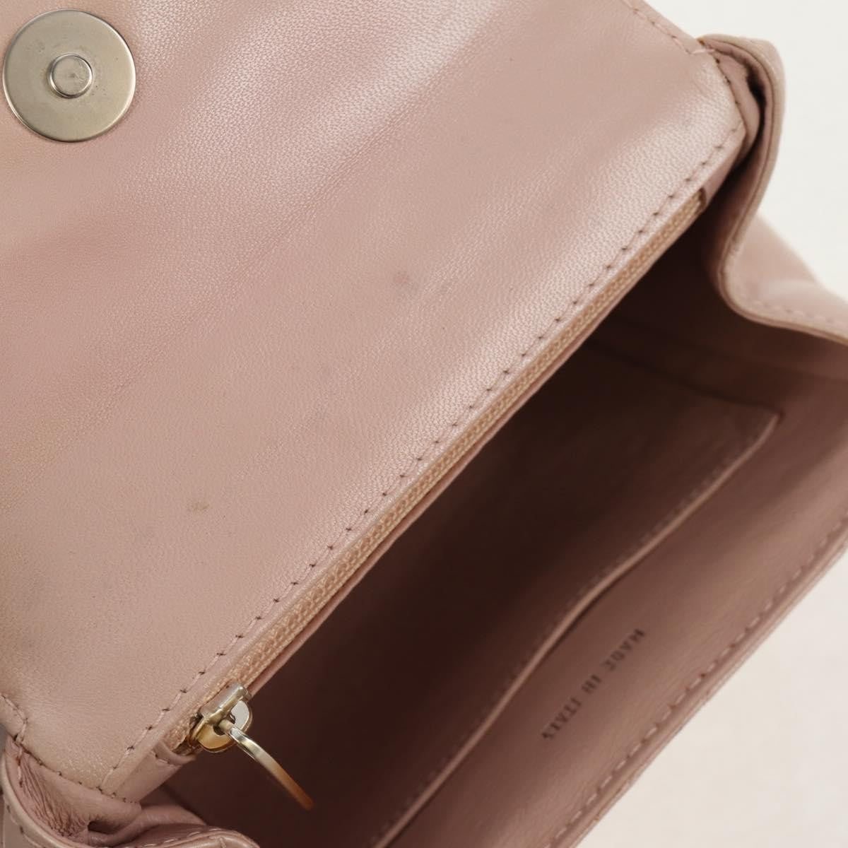 Chanel Vintage Top Handle Flap Bag Quilted Lambskin, PINK, LEATHER, Handbag