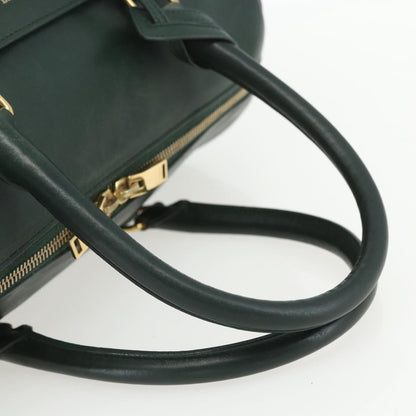Saint Laurent Classic Duffle Bag Leather, GREEN, LEATHER, Travel bag
