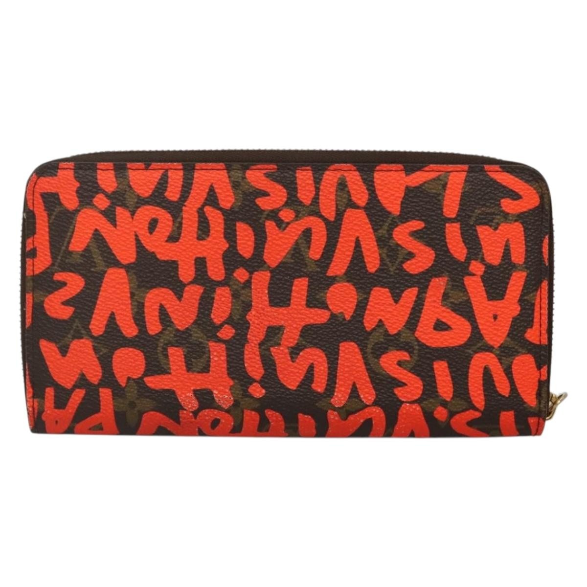 Louis Vuitton Zippy Wallet NM Monogram Graffiti, ORANGE, CANVAS, Wallets