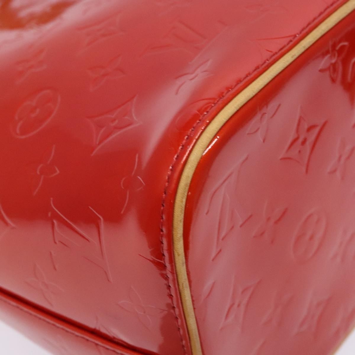 Louis Vuitton Houston Handbag Monogram Vernis, RED, PATENT_LEATHER, Handbag