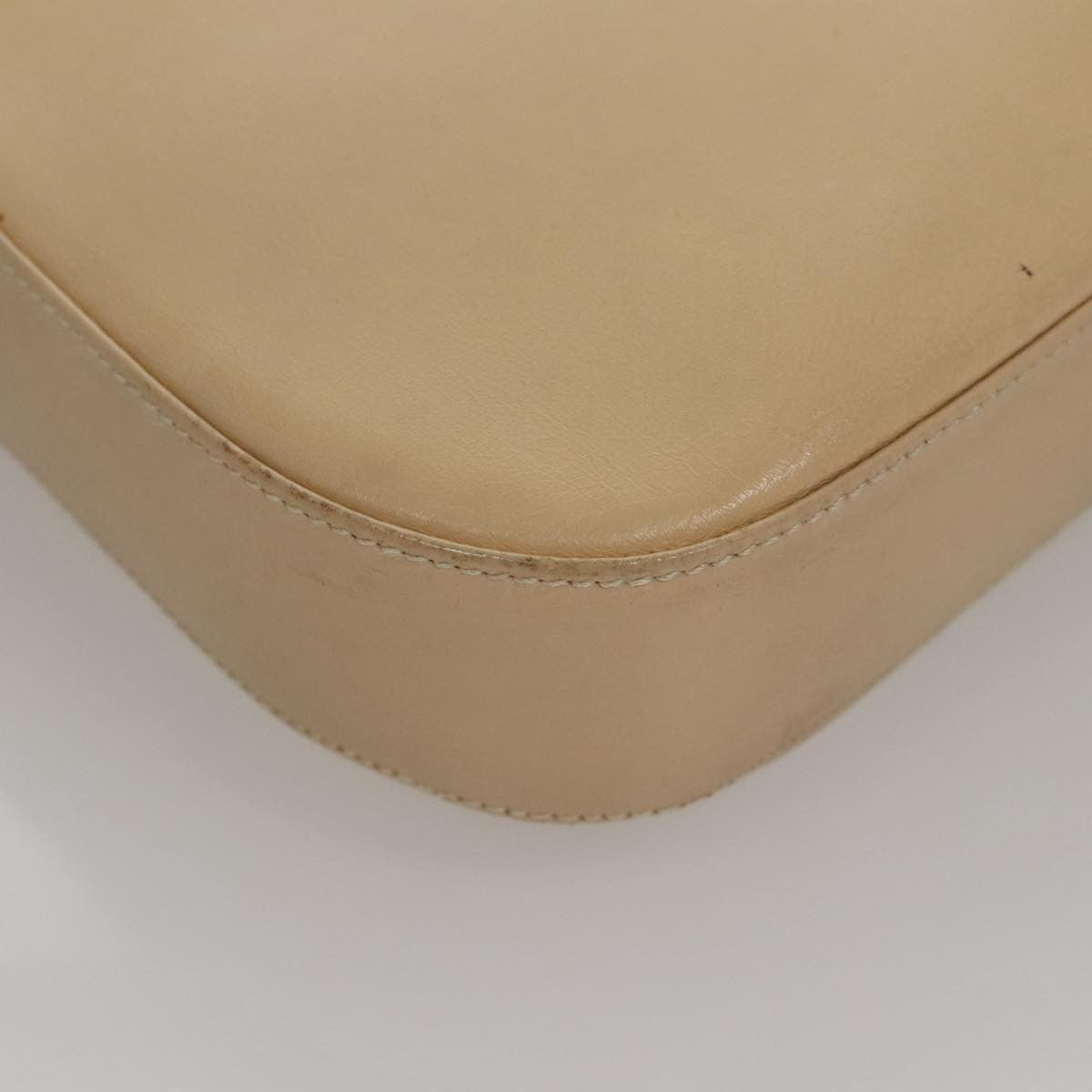 Salvatore Ferragamo Gancini Shoulder Bag Leather, BEIGE, LEATHER, Shoulder bag