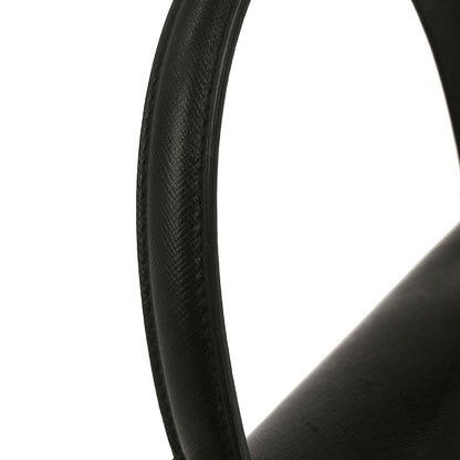 Salvatore Ferragamo Convertible Top Handle Bag Leather, BLACK, LEATHER, Handbag