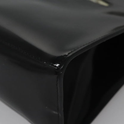 Salvatore Ferragamo Shopper Tote Patent Leather, BLACK, LEATHER, Tote bag