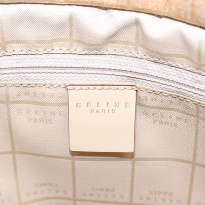 Celine Vintage Shoulder Bag Canvas, BEIGE, CANVAS, Shoulder bag