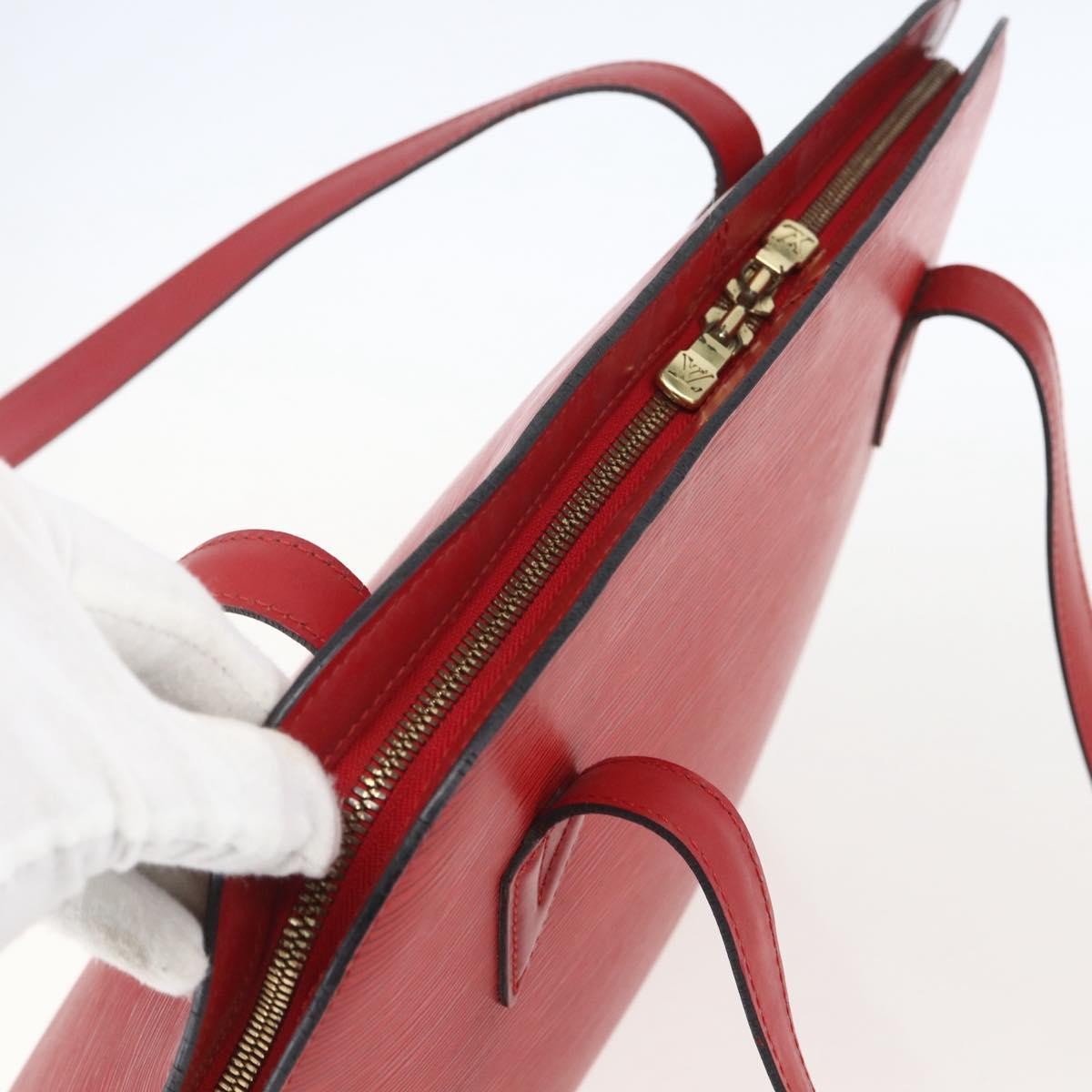 Louis Vuitton Lussac Handbag Epi Leather, RED, LEATHER, Shoulder bag