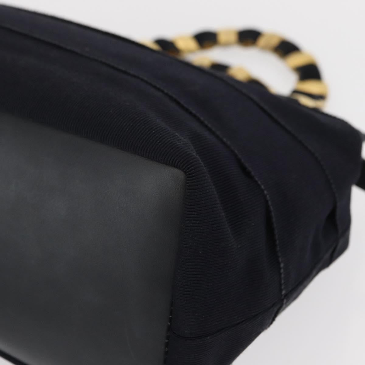 Salvatore Ferragamo Vala Handbag Canvas, NAVY, CANVAS, Handbag