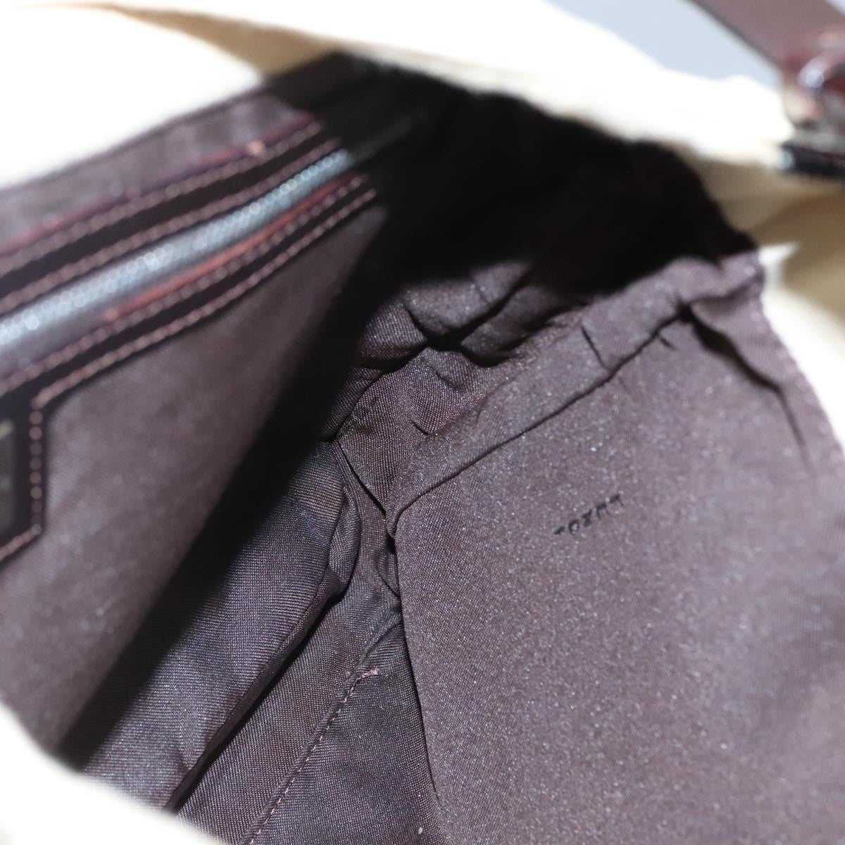 Fendi Vintage FF Belted Hobo Canvas, BEIGE, CANVAS, Shoulder bag