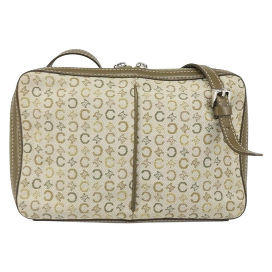 Celine C Macadam Shoulder bag Canvas, KHAKI, CANVAS, Shoulder bag