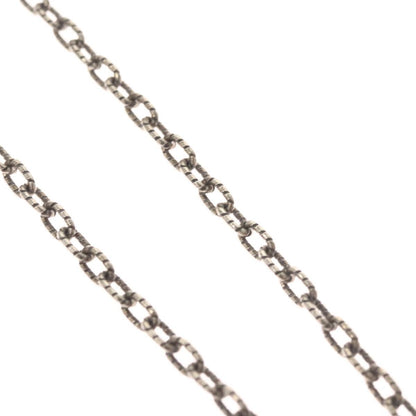 Gucci Engraved Interlocking G Chain Link Pendant Necklace Sterling Silver, SILVER, SILVER, Necklace