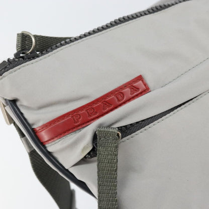 Prada Vintage Sport Shoulder bag Nylon, GRAY, NYLON, Shoulder bag