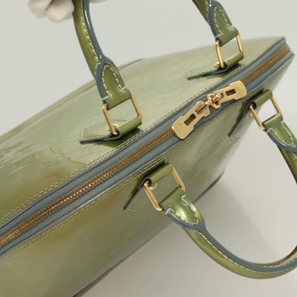 Louis Vuitton Alma Handbag Monogram Vernis, GREEN, PATENT_LEATHER, Handbag