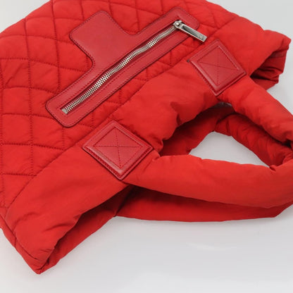 Chanel Coco Cocoon Reversible Tote Quilted Nylon, RED, NYLON, Tote bag