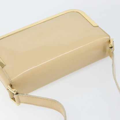 Gucci Vintage Shoulder Bag Patent leather, BEIGE, PATENT_LEATHER, Shoulder bag